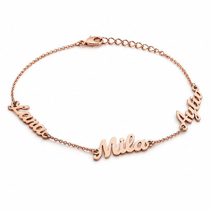 Bracelet Personnalisable avec 3 Prénoms