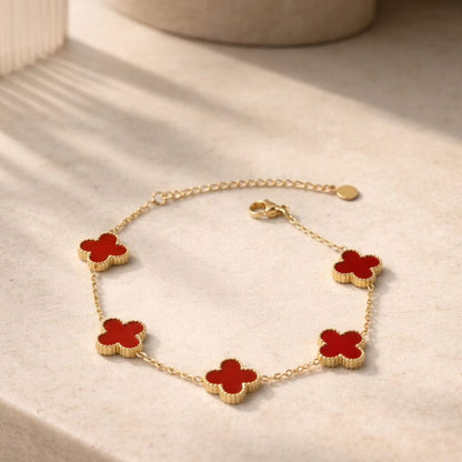 Bracelet Trèfle avec Gravure Personnalisée