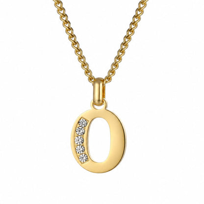 Collier de Lettres avec Pierres en Zirconium