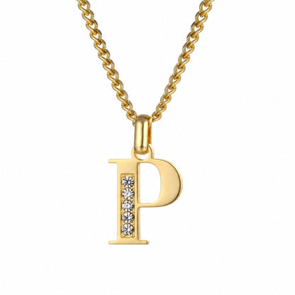 Collier de Lettres avec Pierres en Zirconium