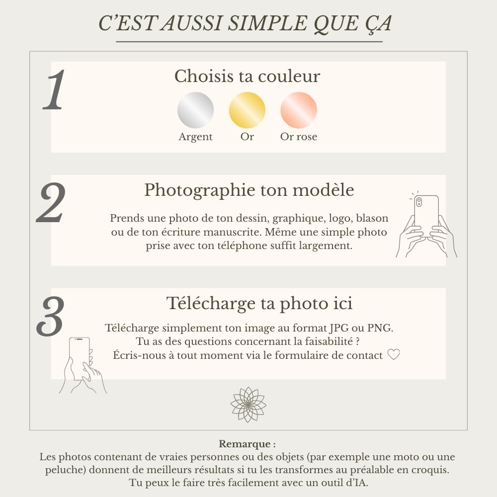 Collier avec ton nom écrit de ta main