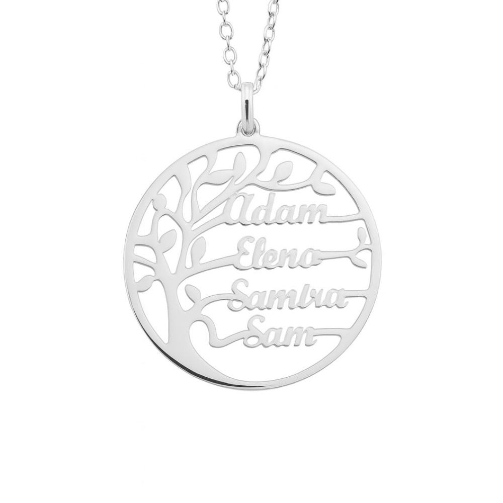 Collier Arbre de vie avec noms gravés