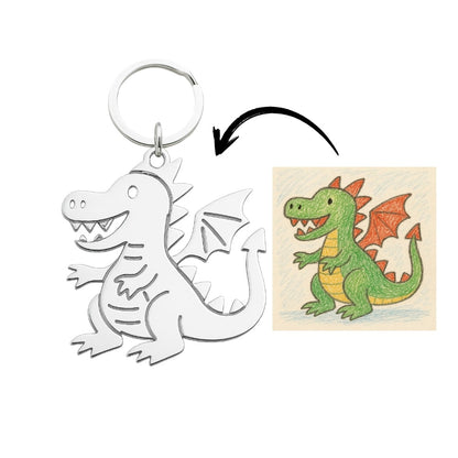 Dessin d'enfant en collier ou pendentif