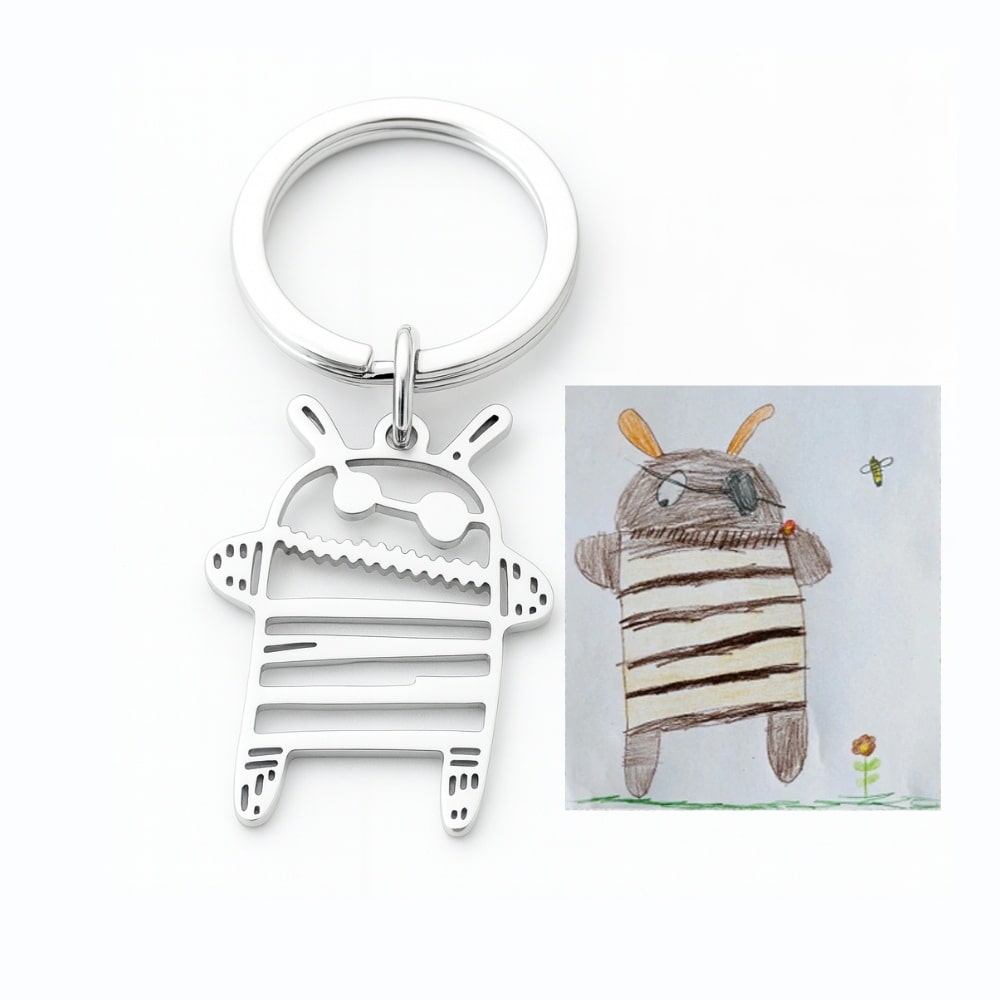 Dessin d'enfant en collier ou pendentif