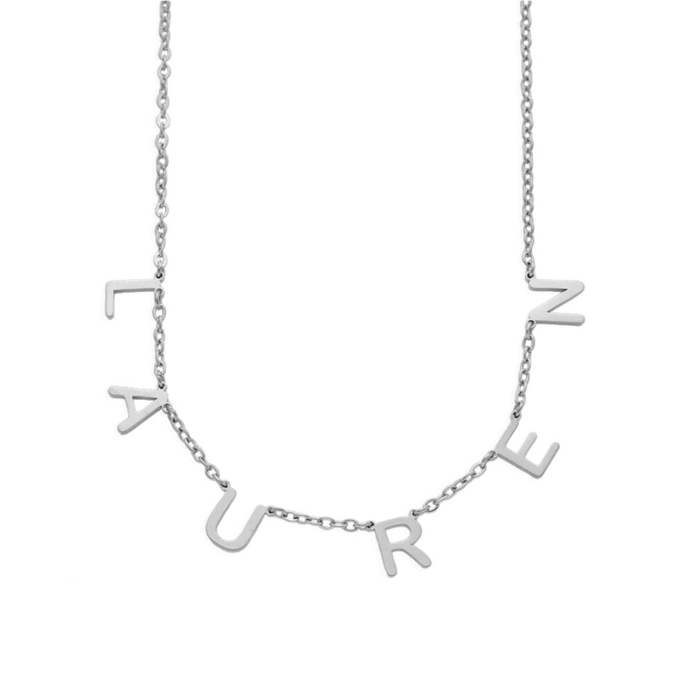Collier prénom lettre LOANYA