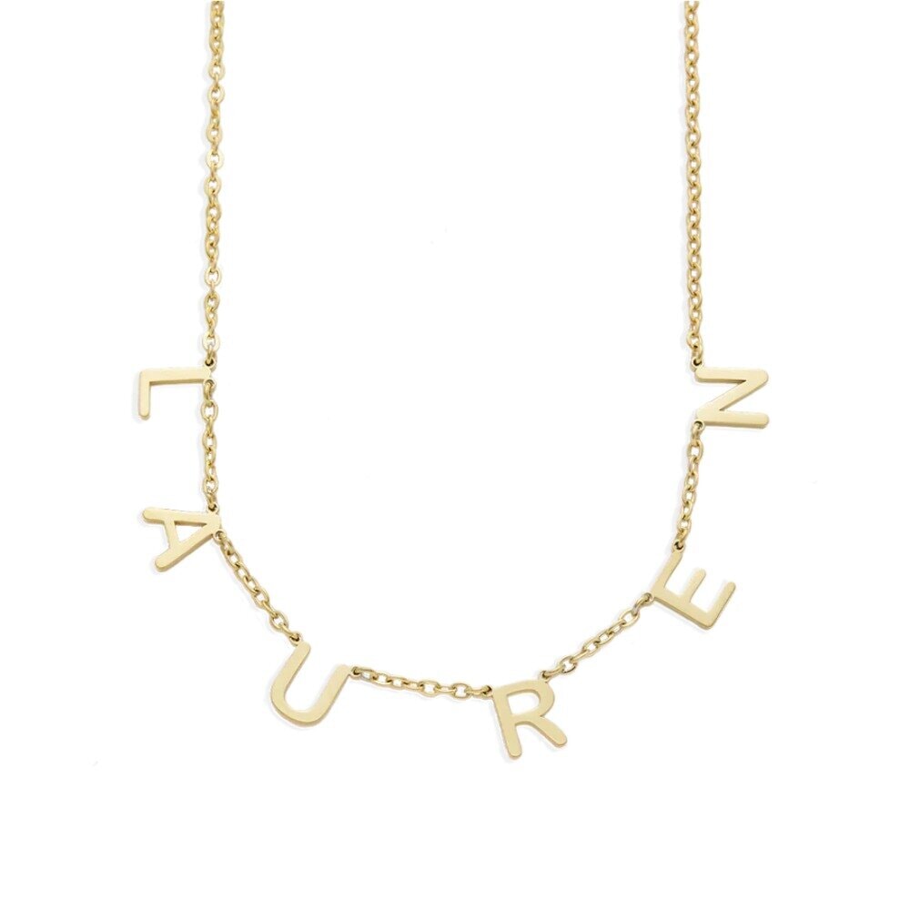 Collier prénom lettre LOANYA