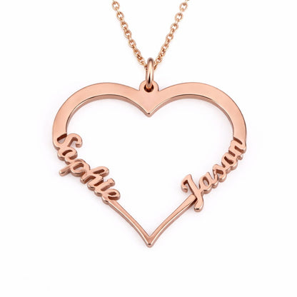 Collier de cœur personnalisée