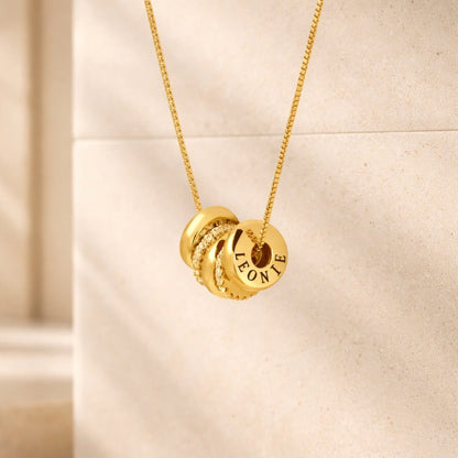 Collier de perles personnalisé avec des pierres de zirconia