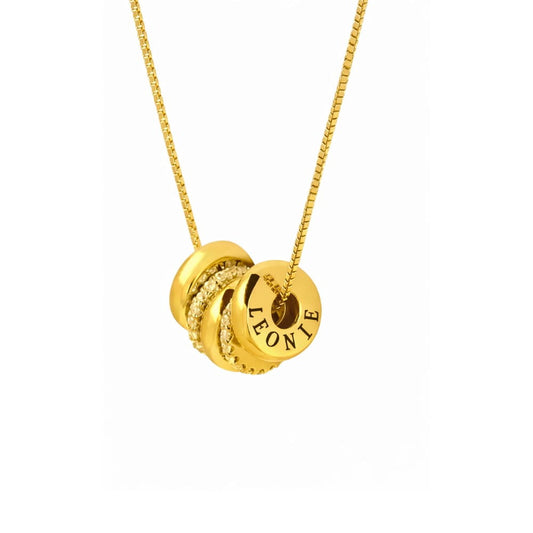 Collier de perles personnalisé avec des pierres de zirconia