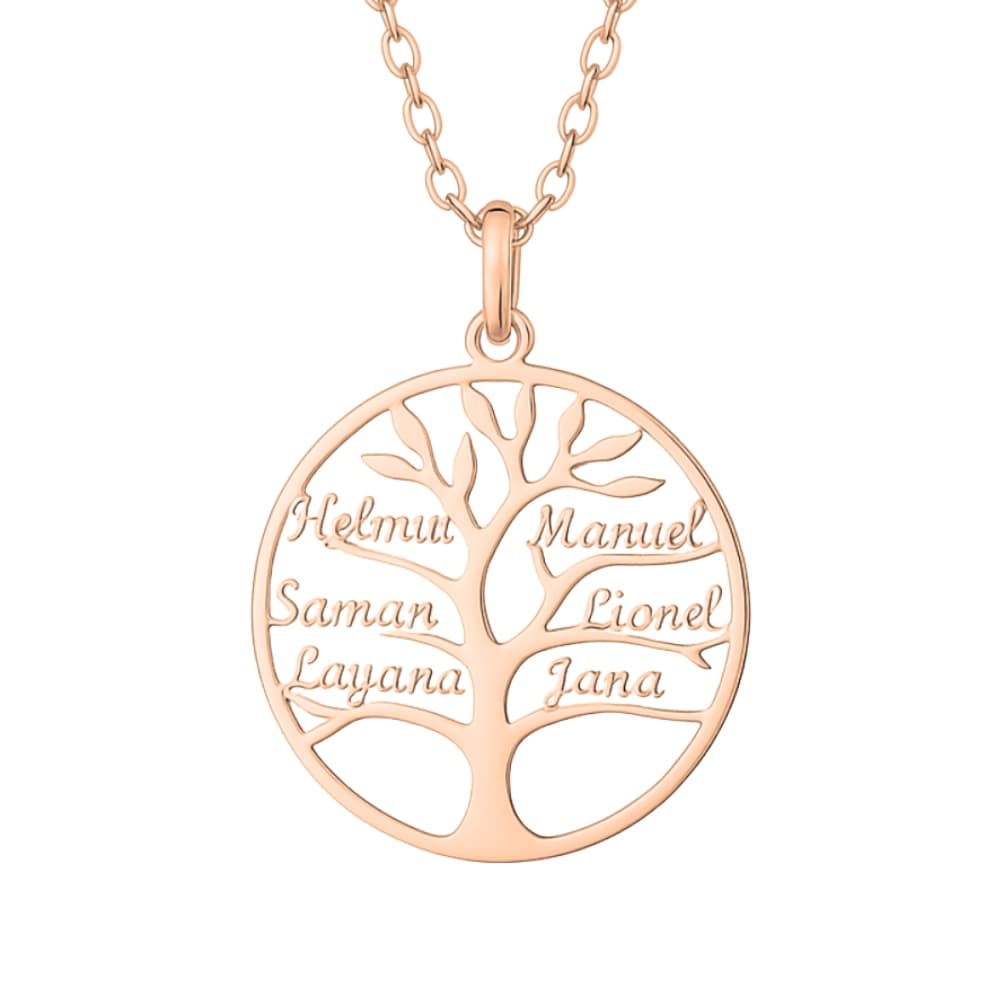 Chaîne arbre de vie avec gravure