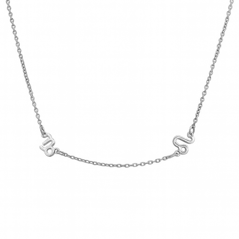 Deux Signes Du Zodiaque Collier