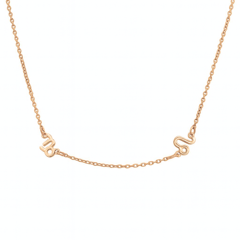 Deux Signes Du Zodiaque Collier