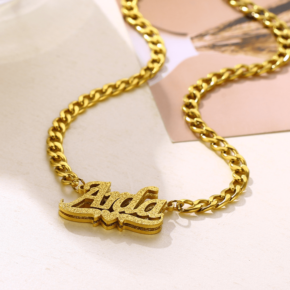 Collier Prénom Diamond Drip