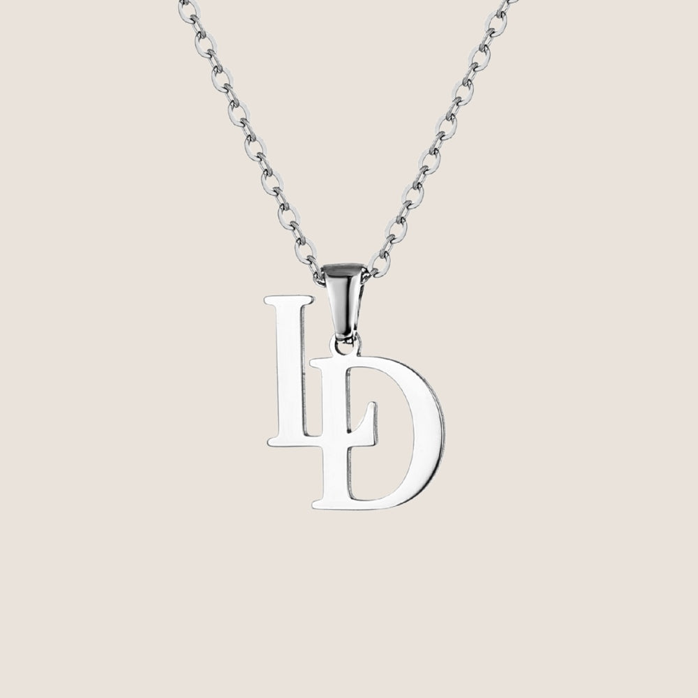 Collier monogramme personnalisé – Initiales entrelacées