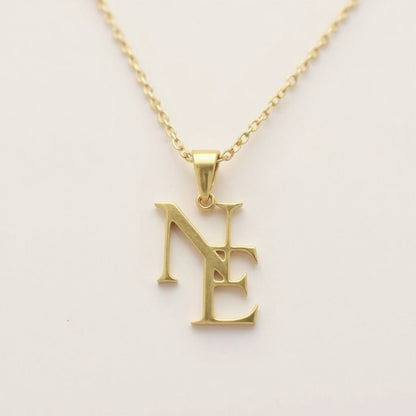 Collier monogramme personnalisé – Initiales entrelacées