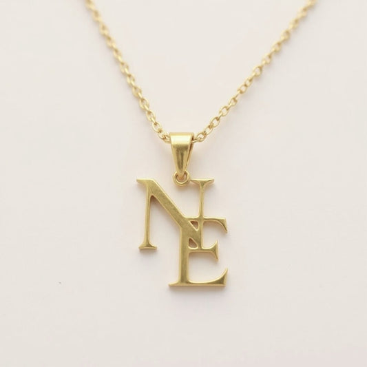 Collier monogramme personnalisé – Initiales entrelacées