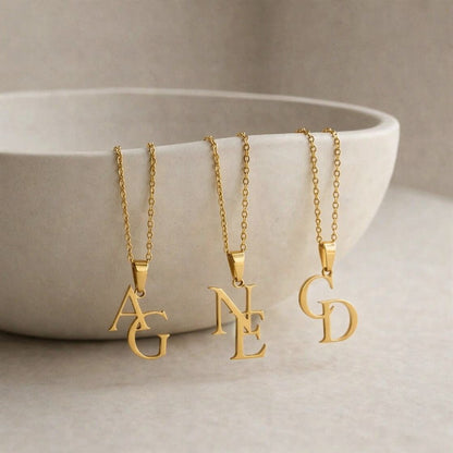 Collier monogramme personnalisé – Initiales entrelacées