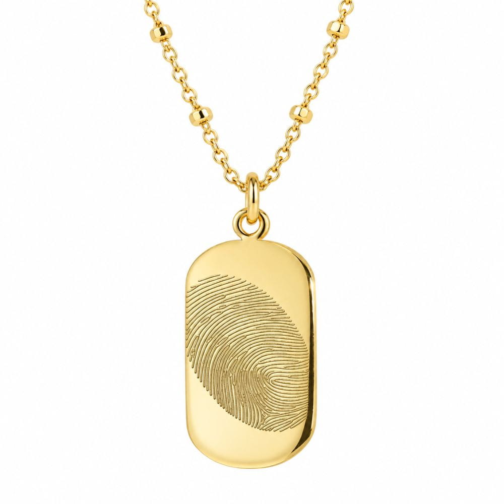 Collier empreinte digitale
