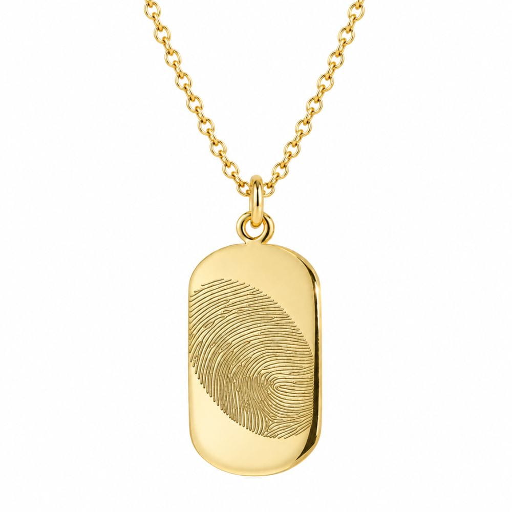 Collier empreinte digitale