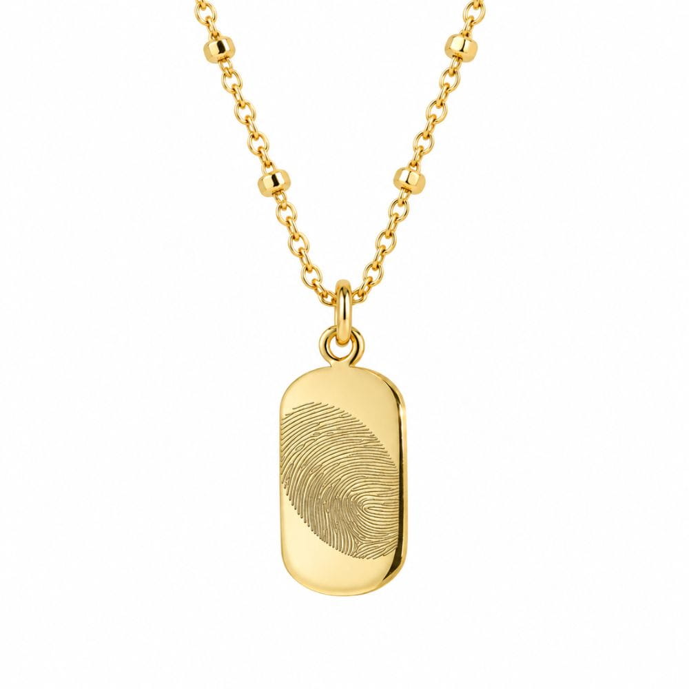 Collier empreinte digitale