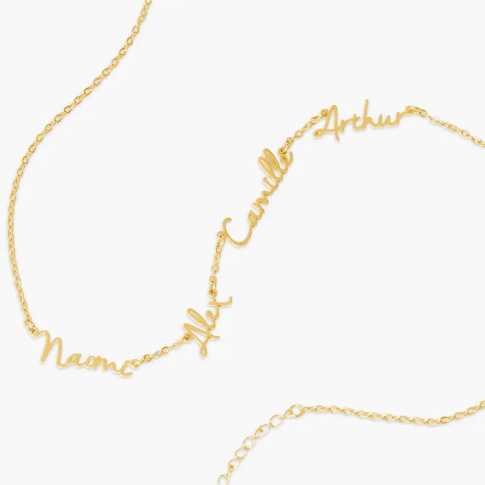 Namenskette mit 4 Namen Necklaces Loanya 