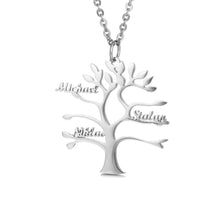 Charger l&#39;image dans la galerie, Baum des Lebens Halskette Necklaces Loanya Silber 40 cm 
