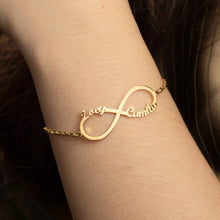 Charger l&#39;image dans la galerie, Infinity Namensarmband Bracelet Loanya 
