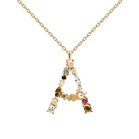 LOANYA Buchstaben Kette Loanya Gold A