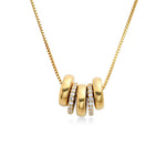 LOANYA personalisierte Beadkette mit Zirkoniasteinen Loanya 