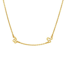 Charger l&#39;image dans la galerie, LOANYA zwei Sternzeichen Halskette Necklaces Loanya Gold Halskette (40 - 45 cm) 
